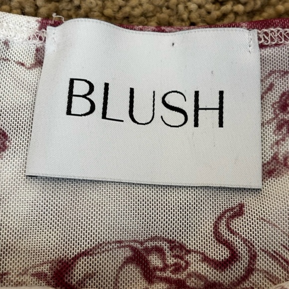 1950’s Blush Toile Design One Piece Bodysuit - Picture 7 of 10